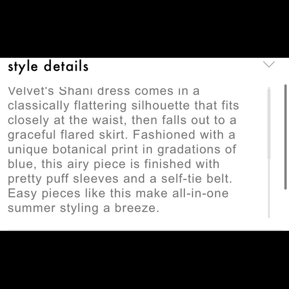 Velvet by graham Spence SHANII silk floral mini dress Batik blue print NWOT XS - Picture 14 of 16